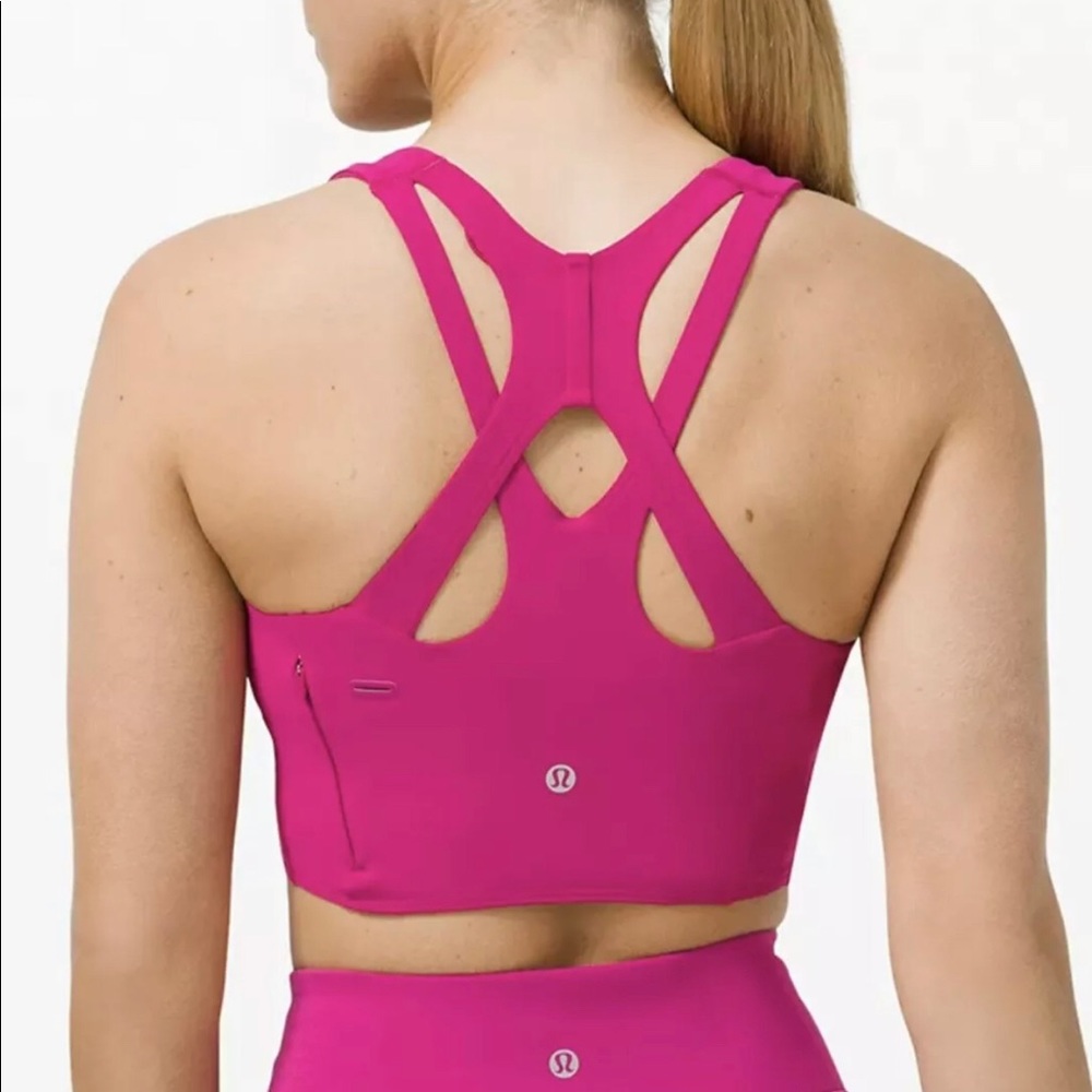 NEW Model Lululemon Stash It Fuchsia All Bra size4